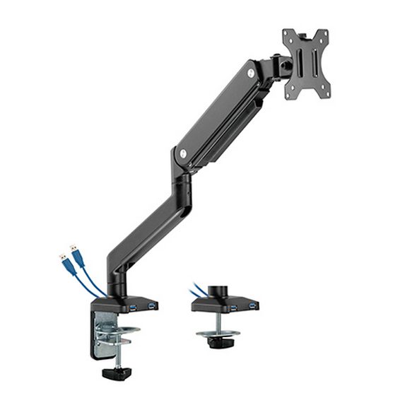 MXG LED Stand BMA-12U Single Monitor Premium Aluminum Spring-Assisted With 3.0 USB MXG LED Stand BMA-12U Single Monitor Premium Aluminum Spring-Assisted With 3.0 USB